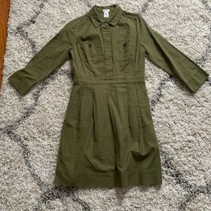 ARMY GREEN JCREW DRESS!!!!